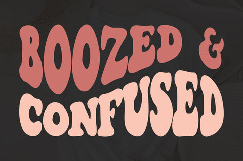 Boozed Confused Svg Png, Dazed And Engaged, Bachelorette Party Svg, Bride And Bridesmaids Svg, Bridal Party Svg, Wavy Stacked Svg SVG Fauz 