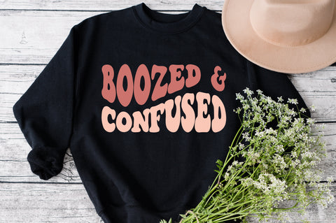 Boozed Confused Svg Png, Dazed And Engaged, Bachelorette Party Svg, Bride And Bridesmaids Svg, Bridal Party Svg, Wavy Stacked Svg SVG Fauz 