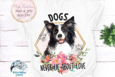 Border Collie Sublimation Png Sublimation Wispy Willow Designs 