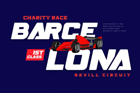 Borex | Athletic Font Font twinletter 