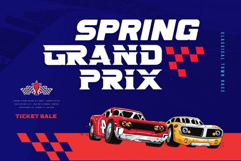 Borex | Athletic Font Font twinletter 