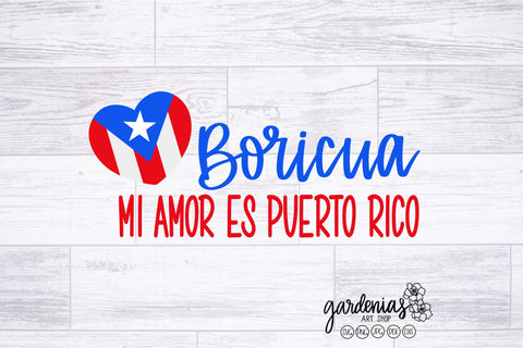 Boricua Puerto Rico SVG SVG Gardenias Art Shop 