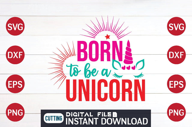 born to be a Unicorn svg SVG designer krishna 