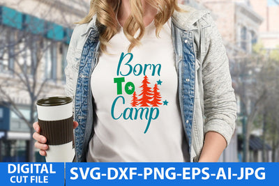 Born to Camp SVG Cut File SVG BlackCatsMedia 