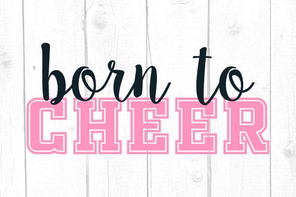 Born To Cheer Svg SVG cricutfilesmg 