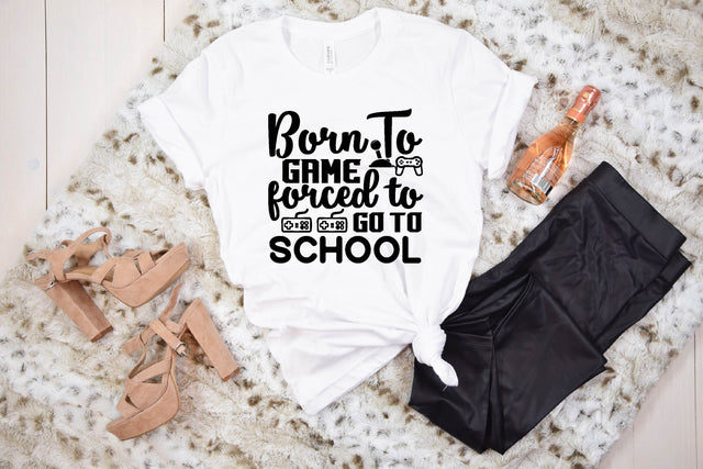 born to game forced to go to school SVG designer krishna 