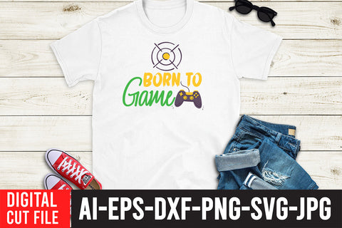 Born To Game SVG Design SVG BlackCatsMedia 