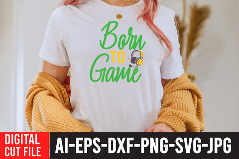 Born To Gaming SVG Design SVG BlackCatsMedia 