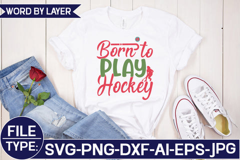Born to Play Hockey SVG Cut File SVG Studio Innate 