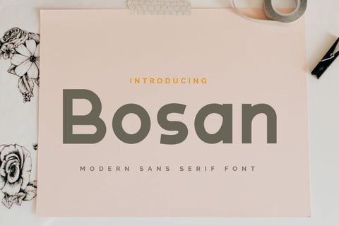 Bosan Font twinletter 
