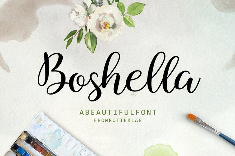 Boshella Script - So Fontsy