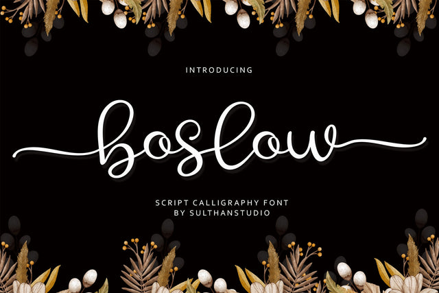 Boslow Font Sulthan studio 