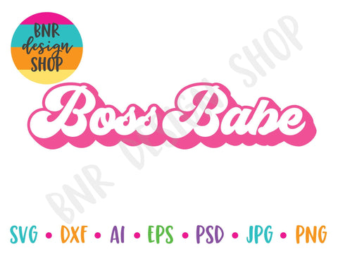 Boss Babe SVG SVG BNRDesignShop 