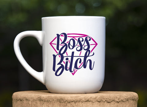 Boss Bitch Diamond Adult SVG Design | So Fontsy SVG Crafting After Dark 