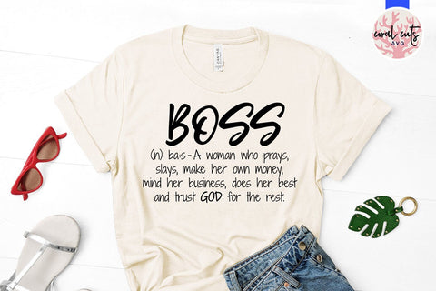 Boss Definition - Girl Boss SVG EPS DXF PNG File SVG CoralCutsSVG 