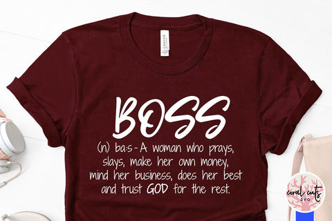 Boss Definition - Girl Boss SVG EPS DXF PNG File SVG CoralCutsSVG 