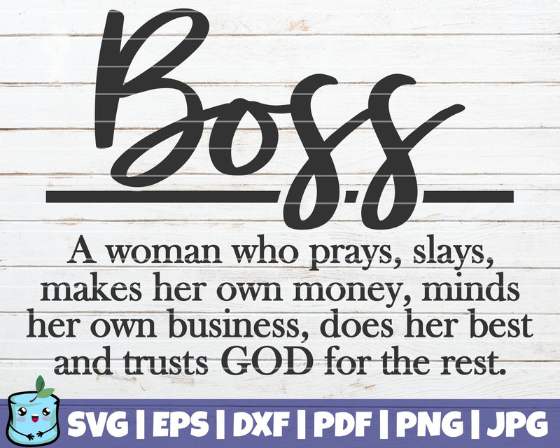 Boss Definition SVG MintyMarshmallows 