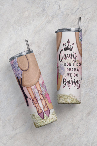 Boss Lady 20oz Skinny Tumbler Sublimation-Girl Boss Tumbler Wrap-Women Empowerment Sublimation File-Girl Power Tumbler PNG-Queen Sublimation Sublimation CaldwellArt 