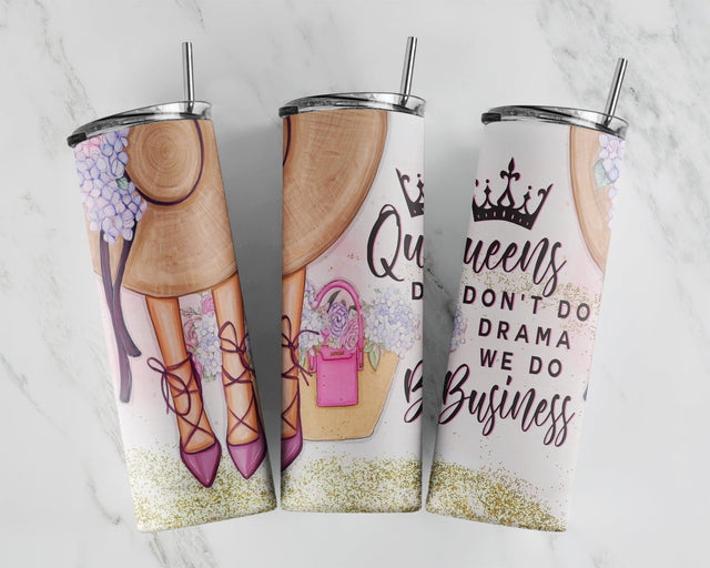 Boss Lady 20oz Skinny Tumbler Sublimation-Girl Boss Tumbler Wrap-Women Empowerment Sublimation File-Girl Power Tumbler PNG-Queen Sublimation Sublimation CaldwellArt 