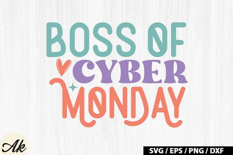 Boss of cyber monday Retro SVG SVG akazaddesign 