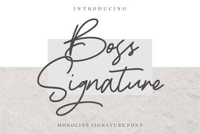 Boss Signature Font Good Java 
