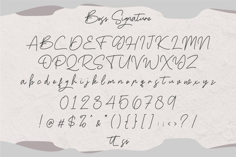 Boss Signature Font Good Java 