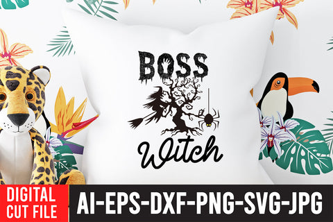 Boss Witch SVG Cut File , Halloween SVG Cut File SVG BlackCatsMedia 
