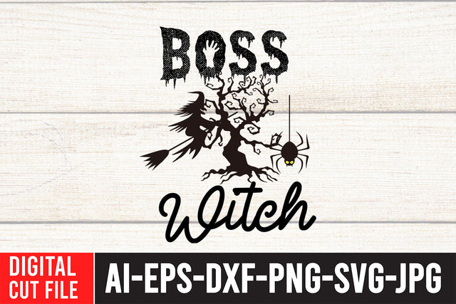 Boss Witch SVG Cut File , Halloween SVG Cut File SVG BlackCatsMedia 