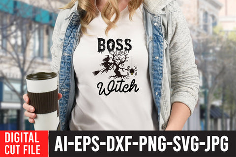 Boss Witch SVG Cut File , Halloween SVG Cut File SVG BlackCatsMedia 