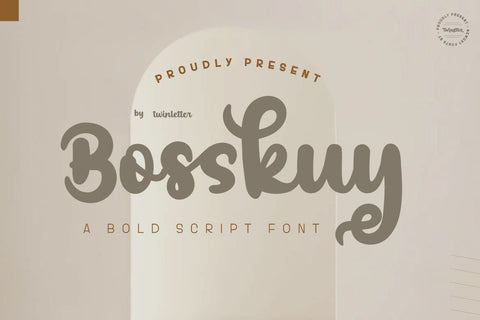 Bosskuy Font twinletter 