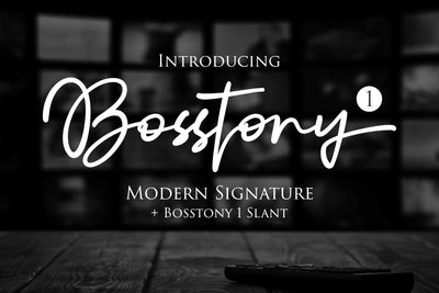 Bosstony 1 Font Dumadistyle 