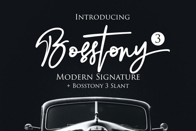 Bosstony 3 Font Dumadistyle 