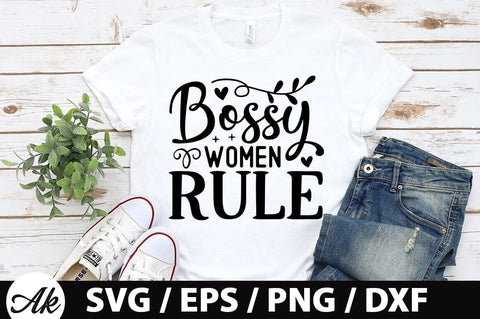 Bossy women rule SVG SVG akazaddesign 