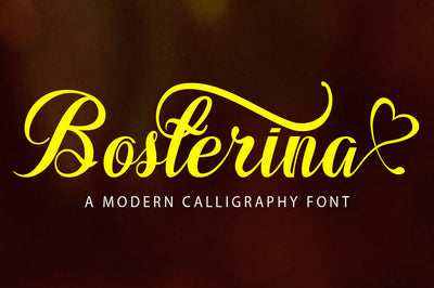 Bosterina Font gatype 