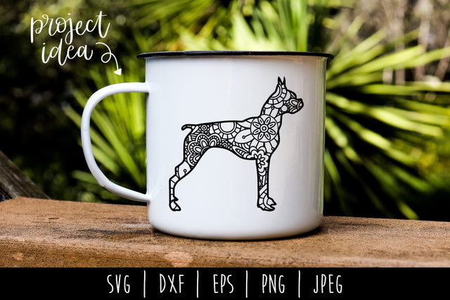 Boston Terrier Mandala Zentangle SVG SavoringSurprises 