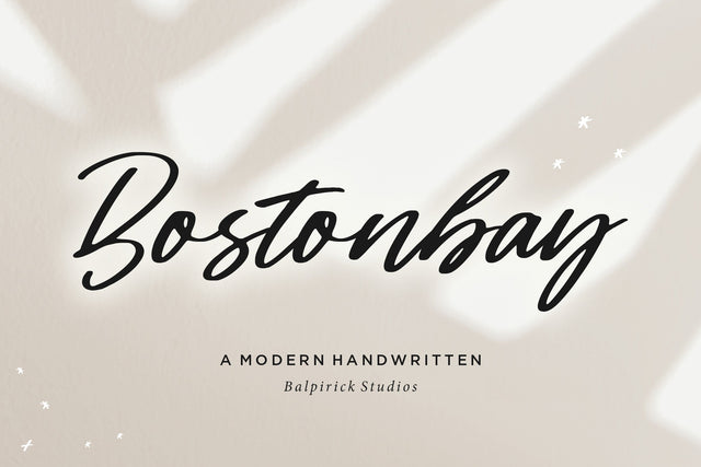 Bostonbay Modern Handwritten Font Font Balpirick 