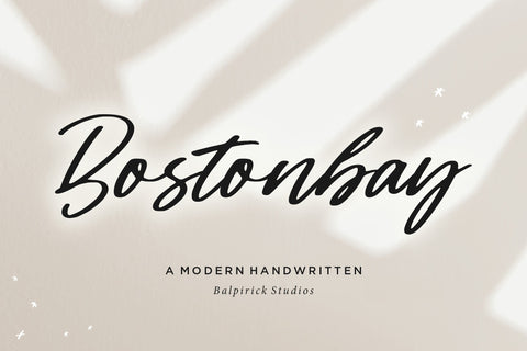Bostonbay Modern Handwritten Font Font Balpirick 