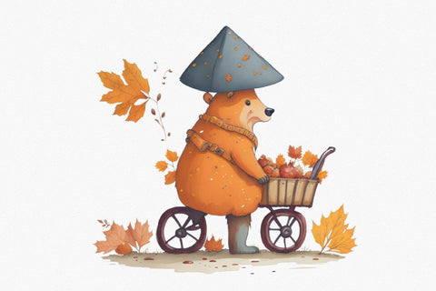 Botanical Autumn Watercolor Clipar Sublimation Rupkotha 