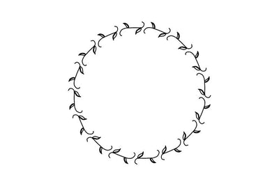 Botanical Circle Frame SVG SVG Masyafi Studio 