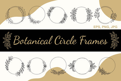 Botanical Circle Frames Sublimation Rin Green 