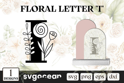 Botanical Letter I SVG SVG SvgOcean 