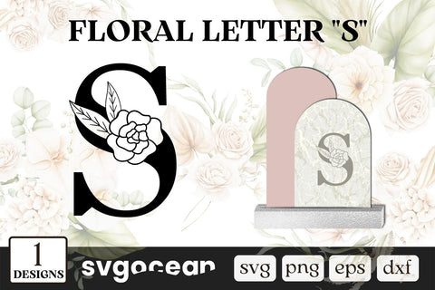 Botanical Letter S SVG SVG SvgOcean 