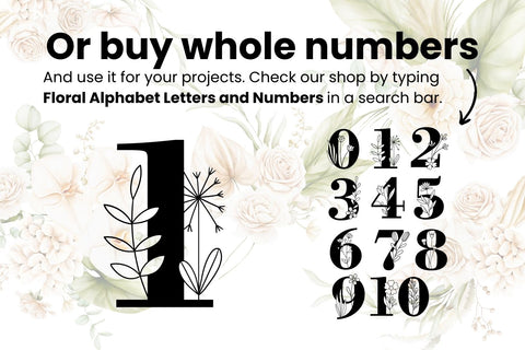 Botanical Number 1 SVG SvgOcean 