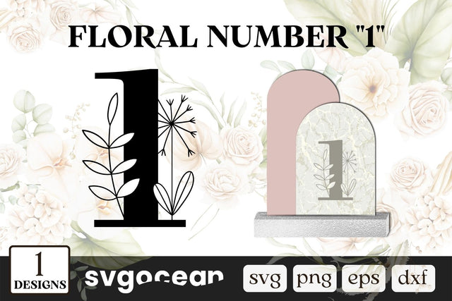 Botanical Number 1 SVG SvgOcean 