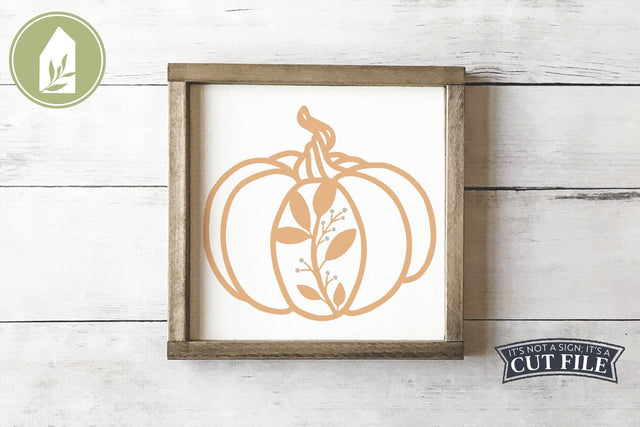 Botanical Pumpkin SVG | Fall SVG SVG LilleJuniper 