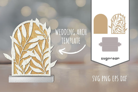 Botanical Wedding Arch SVG 3D Paper SvgOcean 