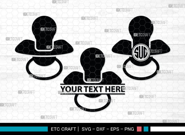Bottle Bundle Monogram, Baby Bottle Silhouette, Baby Bottle SVG, Baby Nipples Svg, Pacifier Svg, Milk Bottle Svg, Newborn Svg, SB00010 SVG ETC Craft 