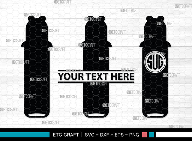 Bottle Bundle Monogram, Baby Bottle Silhouette, Baby Bottle SVG, Baby Nipples Svg, Pacifier Svg, Milk Bottle Svg, Newborn Svg, SB00010 SVG ETC Craft 