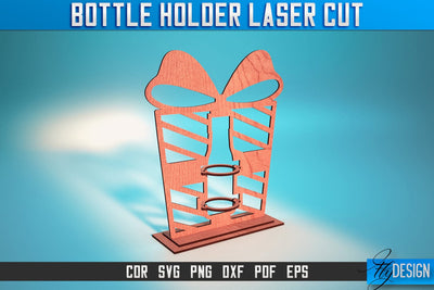 Bottle Holder Laser Cut SVG | Bottle Holder SVG Design | CNC Files SVG Fly Design 