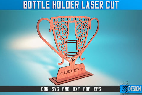 Bottle Holder Laser Cut SVG | Bottle Holder SVG Design | CNC Files SVG Fly Design 